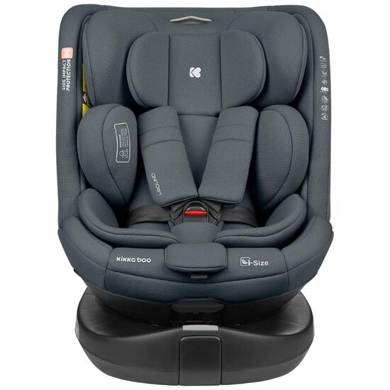 Scaun auto KIKKABOO Isofix i-Round, 0-36 kg, Dark Grey, 2 image