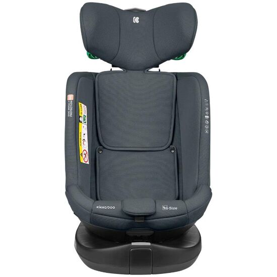 Scaun auto KIKKABOO Isofix i-Round, 0-36 kg, Dark Grey, 4 image