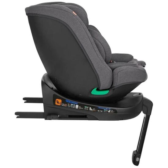 Scaun auto KIKKABOO Isofix i-Secure, 0-36 kg, Dark Grey, 6 image