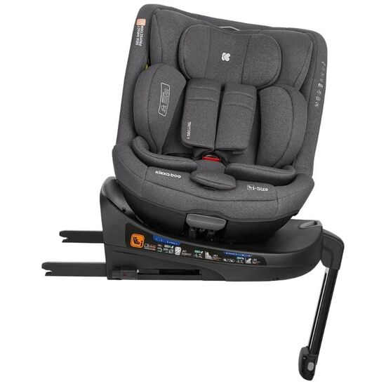 Scaun auto KIKKABOO Isofix i-Secure, 0-36 kg, Dark Grey, 7 image