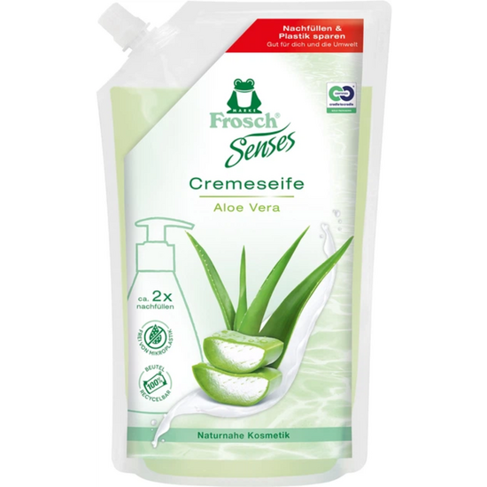 Sapun crema lichid FROSCH Aloe Vera, reumplere, 500 ml