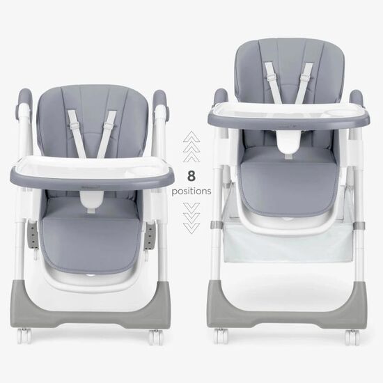 Scaun de masă KIKKABOO Spicy Plus, Grey, 2 image