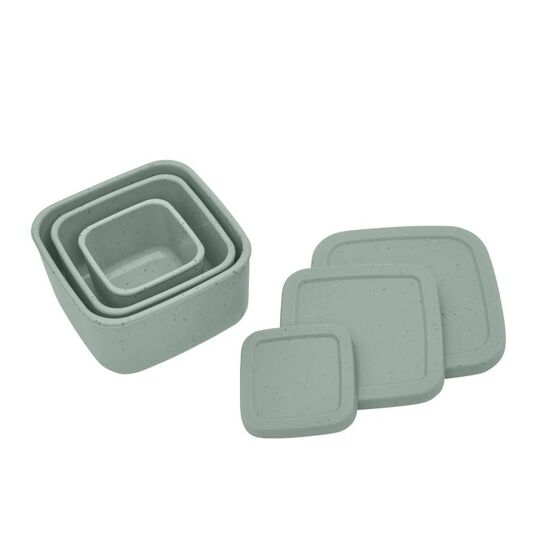 Set de 3 containere KIKKABOO Platinum Silicone Sage, 2 image