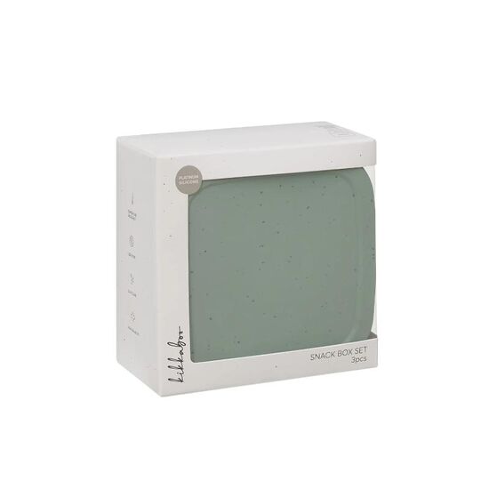 Set de 3 containere KIKKABOO Platinum Silicone Sage, 3 image