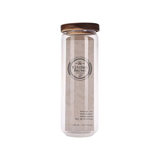 Borcan din sticla cu capac-sfesnic EH, 1.3 l, 25 cm, 2 image
