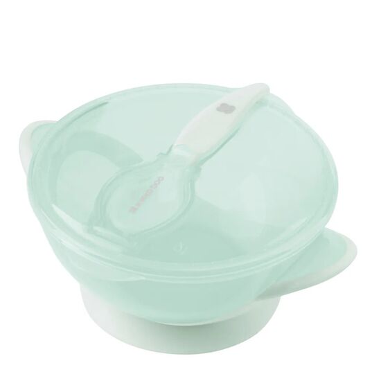 Миска с присоской и ложка Kikkaboo Feedy, Mint