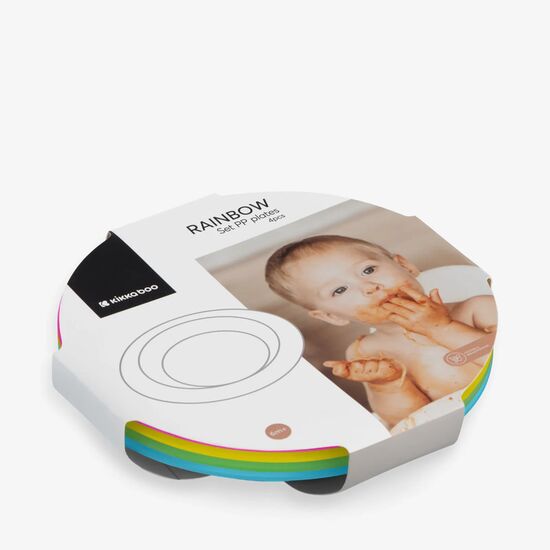 Set farfurii Kikkaboo Rainbow, 4 buc, 2 image