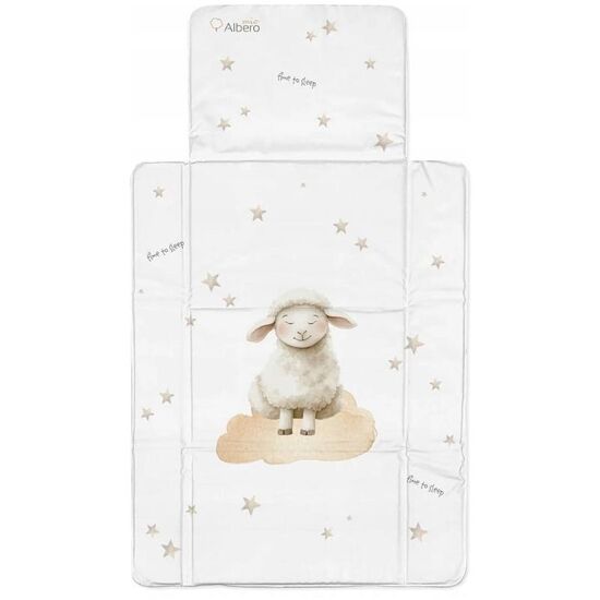 Salteluta pentru infasat ALBEROMIO Mio Sleeping Sheep, 77x44 cm