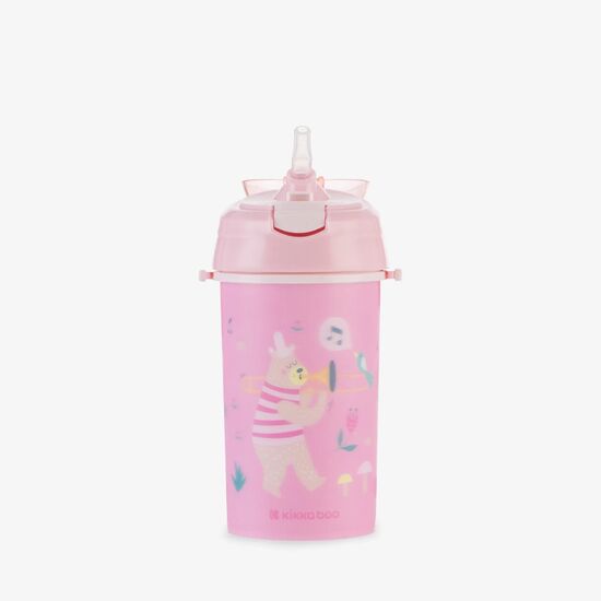Cana cu pai si curea Kikkaboo Music Fest, Pink, 450 ml, 2 image