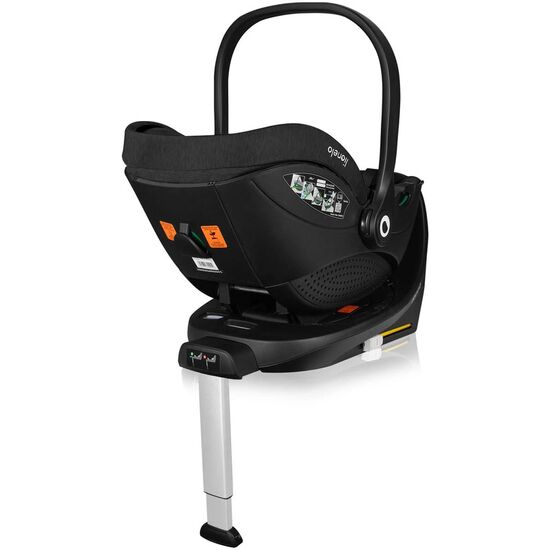 Автолюлька Lionelo 0-13 кг, + база Moxie i-Size, Black Carbon, изображение 2