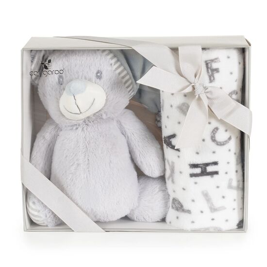 Плед с игрушкой Moni Bear, 90x75 см, Grey, изображение 3