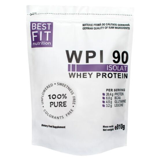 Proteina BEST FIT WPI 90 pure 100%, 810 g, 2 image