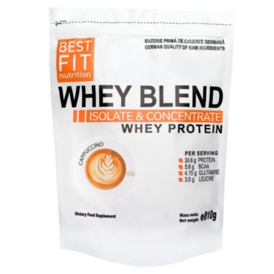 Proteina BEST FIT Whey Bland cappuccino, 810 g, 2 image