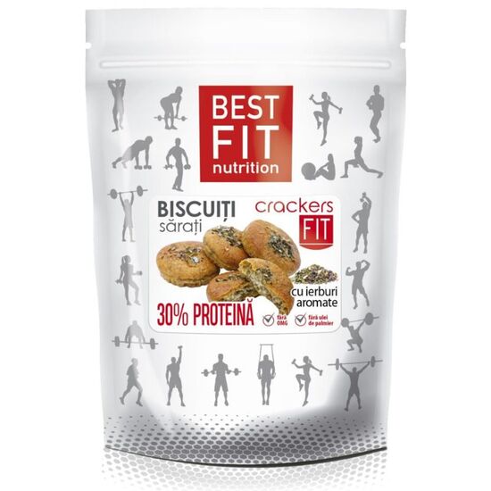 Печенье соленое BEST FIT с высоким содержанием белка, пряные травы, 200 г