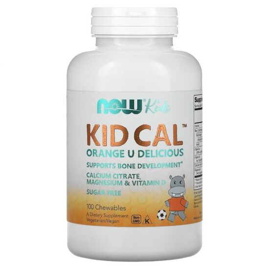 Жевательные таблетки для детей NOW FOODS, Kid-Cal, 100 таблеток, изображение 2