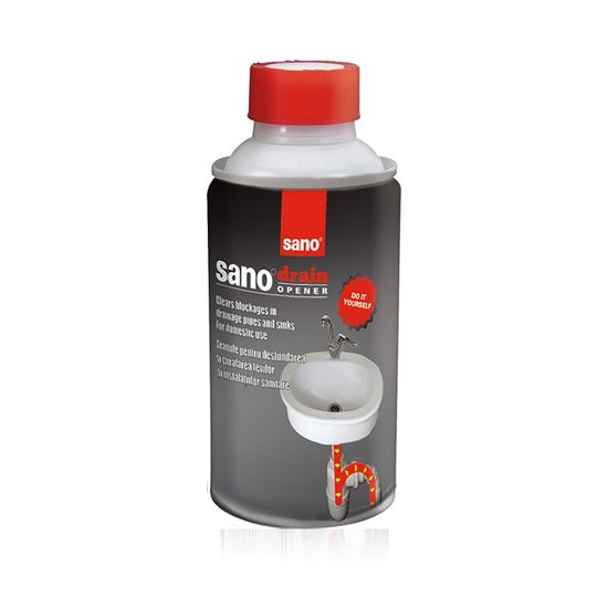 Средство для чистки труб SANO Drain, гранулы 200 мл, изображение 2