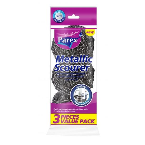 Scruber PAREX, metal, 3 buc