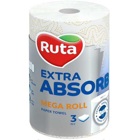 Бумажные полотенца RUTA Selecta Mega Roll 3 слоя 1 рулон, изображение 2