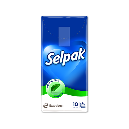 Носовые платки SELPAK Menthol, 4 слоя