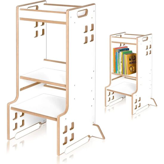 Scaun de masa 2in1 Lionelo Cass, White, 2 image