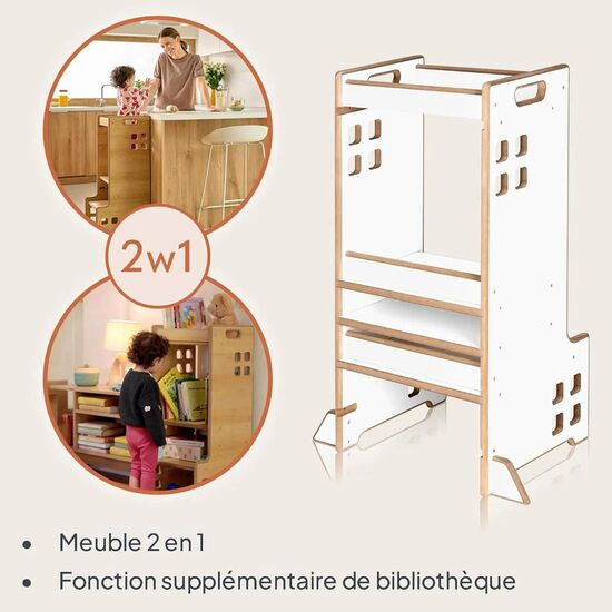 Scaun de masa 2in1 Lionelo Cass, White, 4 image