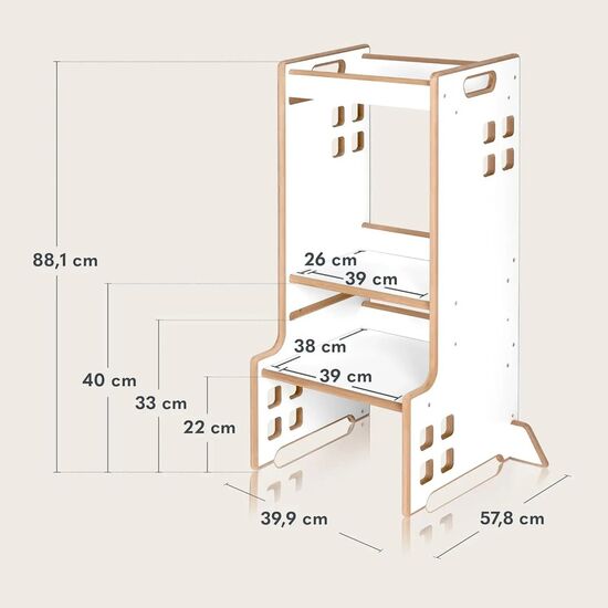 Scaun de masa 2in1 Lionelo Cass, White, 5 image