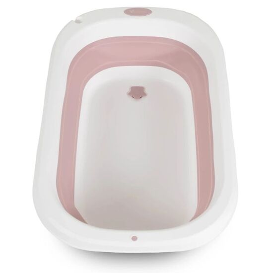 Cadita pliabila MONI Como Pink, cu suport si masa de infasat, 100 cm, 5 image