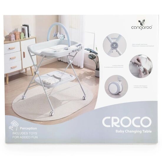 Пеленальный столик MONI Croco Pink, изображение 7