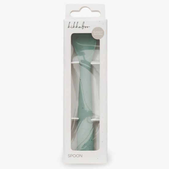 Lingura KIKKABOO Platinum Silicone Sage, 4 image