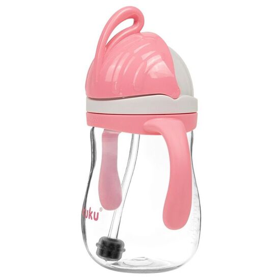 Cana cu pai AKUKU A0676 Pink, 280 ml, 6 image