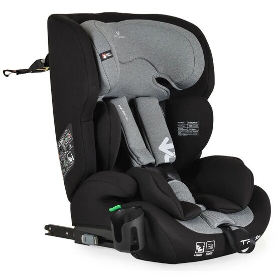 Scaun auto MONI i-Size Isofix Trip Intense Gray, 9-36 kg
