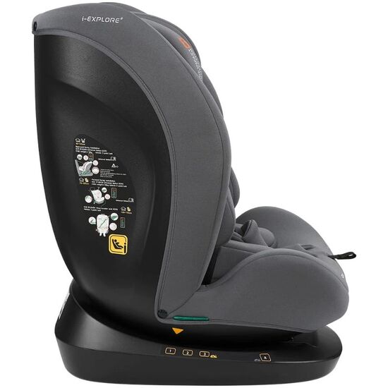 Автокресло KIKKABOO i-Size i-Explore 2 Grey, 0–36 кг, изображение 5