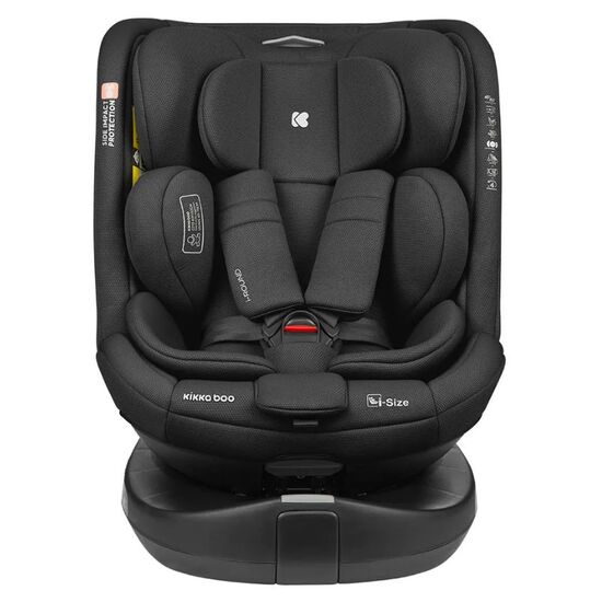 Scaun auto KIKKABOO i-Size Isofix i-Round Black, 0-36 kg, 2 image