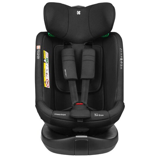 Scaun auto KIKKABOO i-Size Isofix i-Round Black, 0-36 kg, 3 image