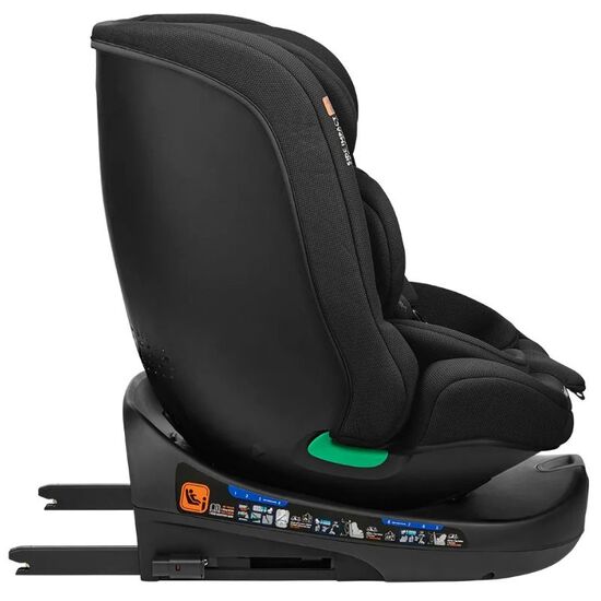 Scaun auto KIKKABOO i-Size Isofix i-Round Black, 0-36 kg, 6 image