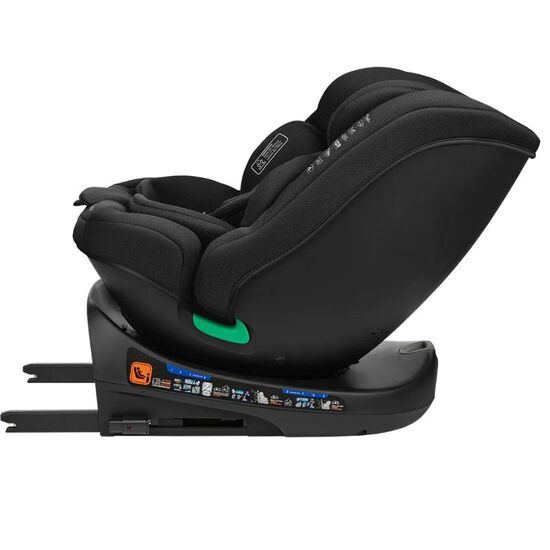 Scaun auto KIKKABOO i-Size Isofix i-Round Black, 0-36 kg, 8 image