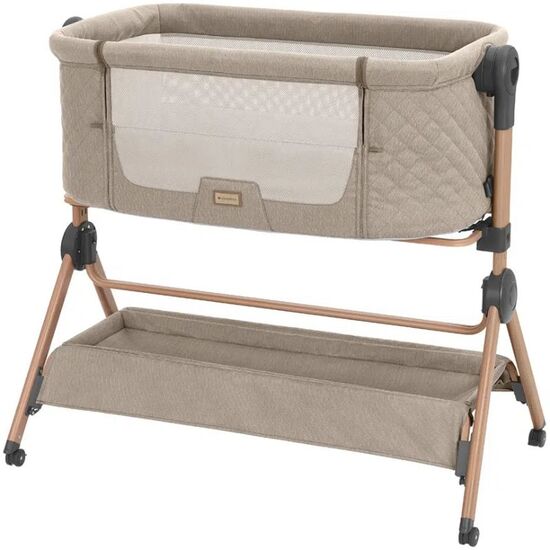 Patut co-sleeper + scaun de masa KIKKABOO Sleat Me Beige, 4 image