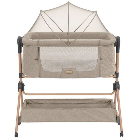 Patut co-sleeper + scaun de masa KIKKABOO Sleat Me Beige, 3 image