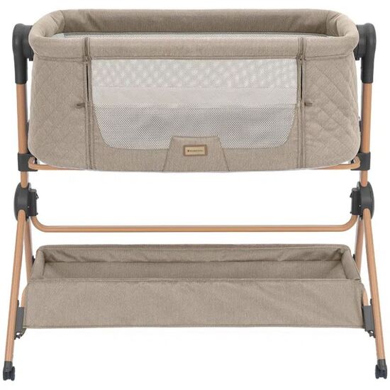 Patut co-sleeper + scaun de masa KIKKABOO Sleat Me Beige, 5 image