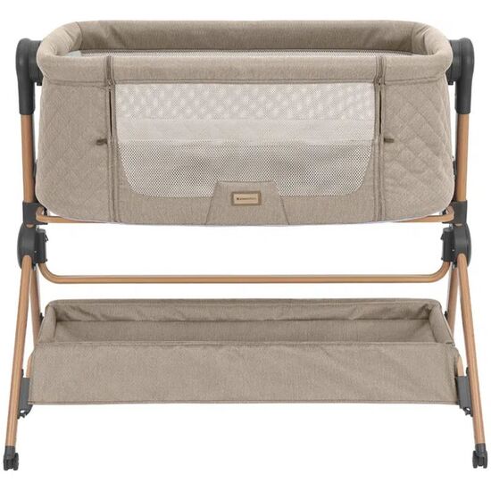 Patut co-sleeper + scaun de masa KIKKABOO Sleat Me Beige, 8 image