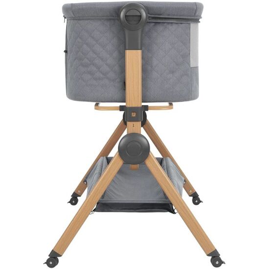 Patut co-sleeper + scaun de masa KIKKABOO Sleat Me Grey, 11 image