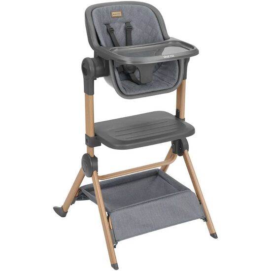 Patut co-sleeper + scaun de masa KIKKABOO Sleat Me Grey, 12 image