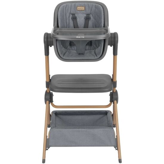 Patut co-sleeper + scaun de masa KIKKABOO Sleat Me Grey, 14 image
