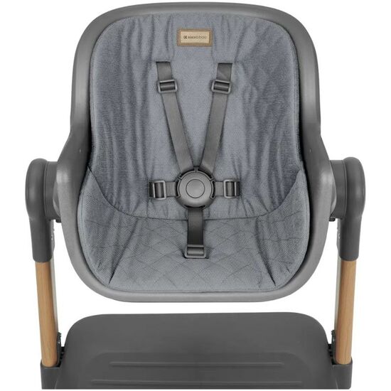 Patut co-sleeper + scaun de masa KIKKABOO Sleat Me Grey, 19 image