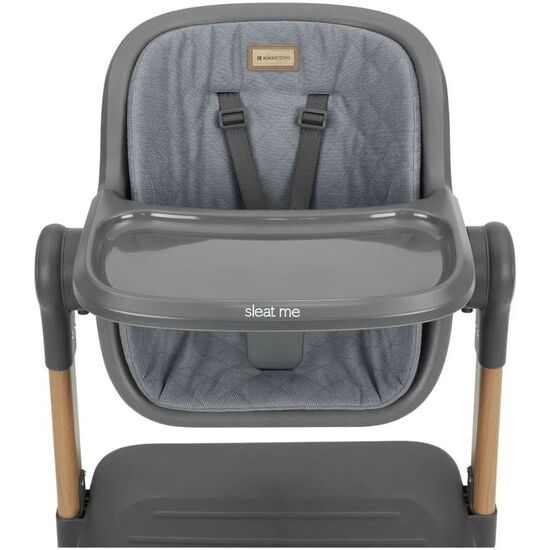 Patut co-sleeper + scaun de masa KIKKABOO Sleat Me Grey, 20 image