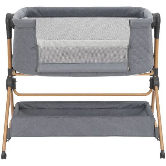 Patut co-sleeper + scaun de masa KIKKABOO Sleat Me Grey, 7 image