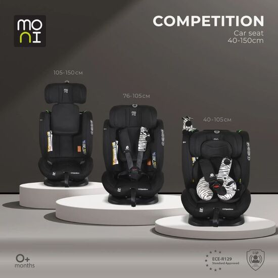 Автокресло MONI i-Size Competition Midnight Black, 0–36 кг, изображение 12