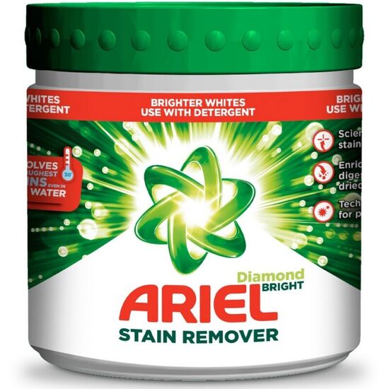 Pudra pentru indepartarea petelor ARIEL, alb, 500 g