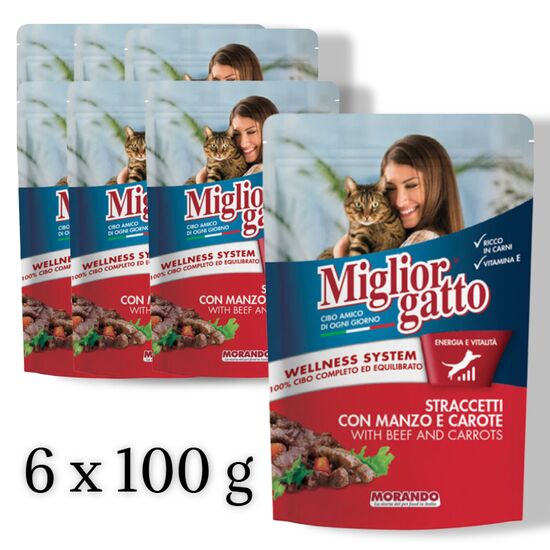 Set Morando Stracchetti Prof Gatto, Vita si morcov, 100 g, 6 buc