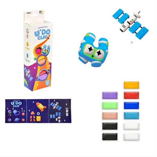 Set pentru creativitate "U'DO Clay", 11 buc х 10 g, 2 modele, 3 image